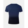 imageSOLY HUX Mens Gradient T Shirt Short Sleeve Round Neck Tee Summer TopsDark Blue Gradient