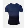 imageSOLY HUX Mens Gradient T Shirt Short Sleeve Round Neck Tee Summer TopsDark Blue Gradient