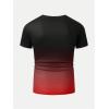 imageSOLY HUX Mens Gradient T Shirt Short Sleeve Round Neck Tee Summer TopsMulticolor Ombre