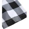 imageSOLY HUX Mens Basic Short Sleeve Plaid Shirts Button Down Collared Shirt Casual Work Business TopsBlack and White