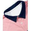 imageSOLY HUX Mens Golf Shirts Short Sleeve Striped Collared T Shirt Casual Work ShirtsBlue and Pink