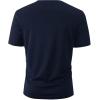 imageSOLY HUX Mens Graphic T Shirts Letter Print Short Sleeve Round Neck Casual Tees TopsDark Blue