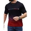 imageSOLY HUX Mens Graphic T Shirts Letter Print Short Sleeve Round Neck Casual Tees TopsRed and Black