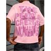 imageSOLY HUX Mens Graphic Tee Shirt Y2k Novelty Printed Short Sleeve Crew Neck Tops StreetwearPink Graphic