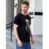 imageSOLY HUX Mens Graphic Tee Tops Vintage Letter Print Short Sleeve Crewneck Casual Summer T ShirtsBlack