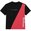imageSOLY HUX Mens Graphic Tee Tops Vintage Letter Print Short Sleeve Crewneck Casual Summer T ShirtsBlack and Red