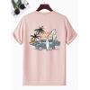 imageSOLY HUX Mens Graphic Tees Short Sleeve Crew Neck Letter Print Summer T Shirt TopsPink Graphic