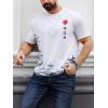imageSOLY HUX Mens Letter Graphic Tees T Shirts Round Neck Short Sleeve Summer TopsWhite Graphic