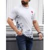 imageSOLY HUX Mens Letter Graphic Tees T Shirts Round Neck Short Sleeve Summer TopsWhite Graphic