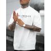 imageSOLY HUX Mens Letter Graphic Tees T Shirts Round Neck Short Sleeve Summer TopsWhite Letter Print
