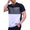 imageSOLY HUX Mens Color Graphic Letter Print Short Sleeve T Shirt Casual Summer Tee TopsMulticoloured Letter
