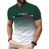 imageSOLY HUX Mens Short Sleeve Crew Neck Cool T Shirts Ombre Tops Graphic Tees Summer OutfitGreen White