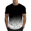 imageSOLY HUX Mens T Shirt Graphic Ombre Shirt Top Crew Neck Short Sleeve Tropical Print Casual TeesBlack and White