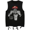 imageSOLY HUX Mens Vintage Graphic Tank Tops Crew Neck Sleeveless Cut Off Shirts StreetwearBlack