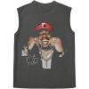 imageSOLY HUX Mens Vintage Graphic Tank Tops Crew Neck Sleeveless Cut Off Shirts StreetwearDark Grey