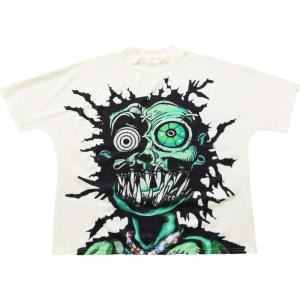 imageSOLY HUX Mens Graphic Tee Shirt Y2k Novelty Printed Short Sleeve Crew Neck Tops StreetwearBeige Green Graphic