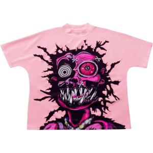 imageSOLY HUX Mens Graphic Tee Shirt Y2k Novelty Printed Short Sleeve Crew Neck Tops StreetwearPink Graphic