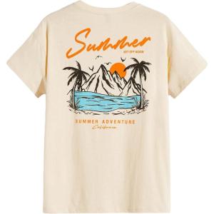 imageSOLY HUX Mens Graphic Tee Tops Vintage Letter Print Short Sleeve Crewneck Casual Summer T ShirtsKhaki