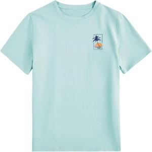 imageSOLY HUX Mens Graphic Tee Tops Vintage Letter Print Short Sleeve Crewneck Casual Summer T ShirtsLight Blue Graphic