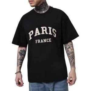 imageSOLY HUX Mens Letter Graphic Tees T Shirts Round Neck Short Sleeve Summer TopsBlack Letter
