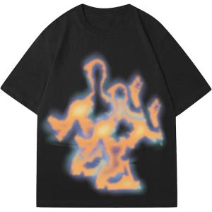 imageSOLY HUX Mens Oversized Graphic Tees Crew Neck Short Sleeve Vintage Streetwear T Shirt TopsBlack Graphic