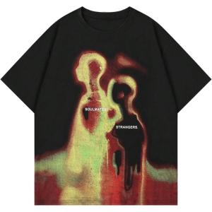 imageSOLY HUX Mens Oversized Graphic Tees Crew Neck Short Sleeve Vintage Streetwear T Shirt TopsBlack Letter Graphic