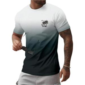 imageSOLY HUX Mens Short Sleeve Graphic Tees Summer Crewneck Top Shirt Beach Vacation TShirtsBlack Multi