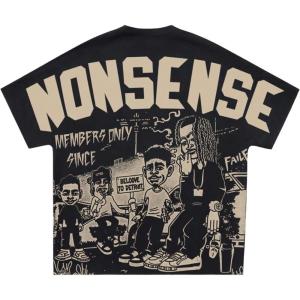 imageSOLY HUX Mens TShirt Y2K Graphic Tees Short Sleeve Punk Summer Loose Top StreetwearBlack Khaki Graphic