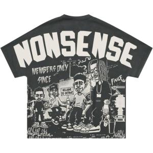 imageSOLY HUX Mens TShirt Y2K Graphic Tees Short Sleeve Punk Summer Loose Top StreetwearGrey Graphic