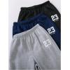 imageSOLY HUX Boys 3 Piece Sweatpants Letter Graphic Elastic Waist Workout Casual Joggers PantsMulticolor Letter