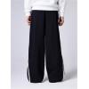imageSOLY HUX Boys Baggy Sweatpants Striped Side Elastic Waist Wide Leg Loose Track PantsBlack Letter