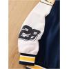 imageSOLY HUX Boys Varsity Jacket Letter Graphic Color Block Long Sleeve Button Down Baseball Jacket StreetwearRoyal Blue Letter