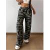imageSOLY HUX Girls Camo Sweatpants Elastic Waist Baggy Wide Leg Casual Pants StreetwearMulti Camo