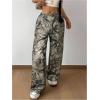 imageSOLY HUX Girls Camo Sweatpants Elastic Waist Baggy Wide Leg Casual Pants StreetwearMulticolor Camo