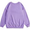 imageSOLY HUX Girls Cute Graphic Crew Neck Sweatshirt Long Sleeve Pullover Tops T ShirtPurple Cat