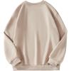 imageSOLY HUX Girls Graphic Sweatshirt Letter Print Crewneck Drop Shoulder Long Sleeve Casual Fall Pullover TopsKhaki Letter