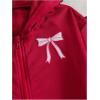 imageSOLY HUX Girls Graphic Zip Up Hoodie Sweatshirt Cute Bow Long Sleeve Hooded Casual JacketBurgundy Bow
