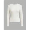 imageSOLY HUX Girls Long Sleeve TShirts 3 Packs Basic Tops Crew Neck Fitted Tees Fall ClothesBlack Apricot