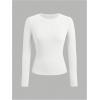 imageSOLY HUX Girls Long Sleeve TShirts 3 Packs Basic Tops Crew Neck Fitted Tees Fall ClothesBlack Grey White