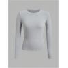 imageSOLY HUX Girls Long Sleeve TShirts 3 Packs Basic Tops Crew Neck Fitted Tees Fall ClothesBlack Grey White