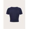 imageSOLY HUX Girls Number Graphic Jersey Crop Top Short Sleeve TShirts Tight Fitted Graphic TeesBlue Graphic
