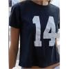 imageSOLY HUX Girls Number Graphic Tees Short Sleeve Crew Neck Y2k Tops Jersey ShirtsBlack Letter