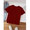 imageSOLY HUX Girls Number Graphic Tees Short Sleeve Crew Neck Y2k Tops Jersey ShirtsRed Letter