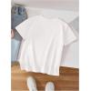 imageSOLY HUX Girls Number Graphic Tees Short Sleeve Crew Neck Y2k Tops Jersey ShirtsWhite Letter