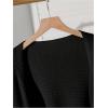 imageSOLY HUX Girls Open Front Cardigan Sweater Long Sleeve Knit Crop Bolero Shrugs OuterwearPlain Black