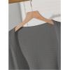 imageSOLY HUX Girls Open Front Cardigan Sweater Long Sleeve Knit Crop Bolero Shrugs OuterwearPlain Grey