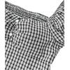 imageSOLY HUX Girls Plaid Gingham Tops Sweetheart Neck Puff Sleeve Peplum Cute Summer BlouseBlack Plaid