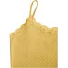 imageSOLY HUX Girls Sleeveless Lace Trim Camisoles Spaghetti Strap Ribbed Crop Tank TopsPure Yellow