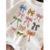 imageSOLY HUX Girls Summer T Shirts Graphic Tees Short Sleeve Bows Printed Cute Tee TopsWhite Graphic