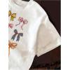 imageSOLY HUX Girls Summer T Shirts Graphic Tees Short Sleeve Bows Printed Cute Tee TopsWhite Graphic